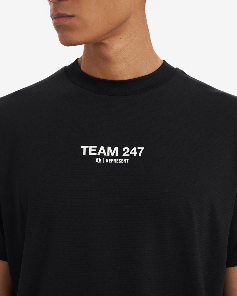 Pánské Tílko Represent Team 247 X Marchon Oversized Černé | CZ-SOYVC1849