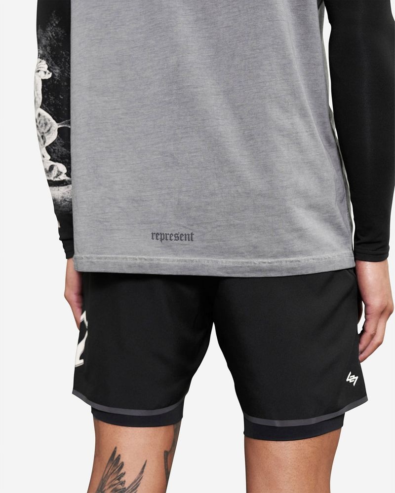 Pánské Tílko Represent Vintage 247 Run Šedé | CZ-KGINX0172