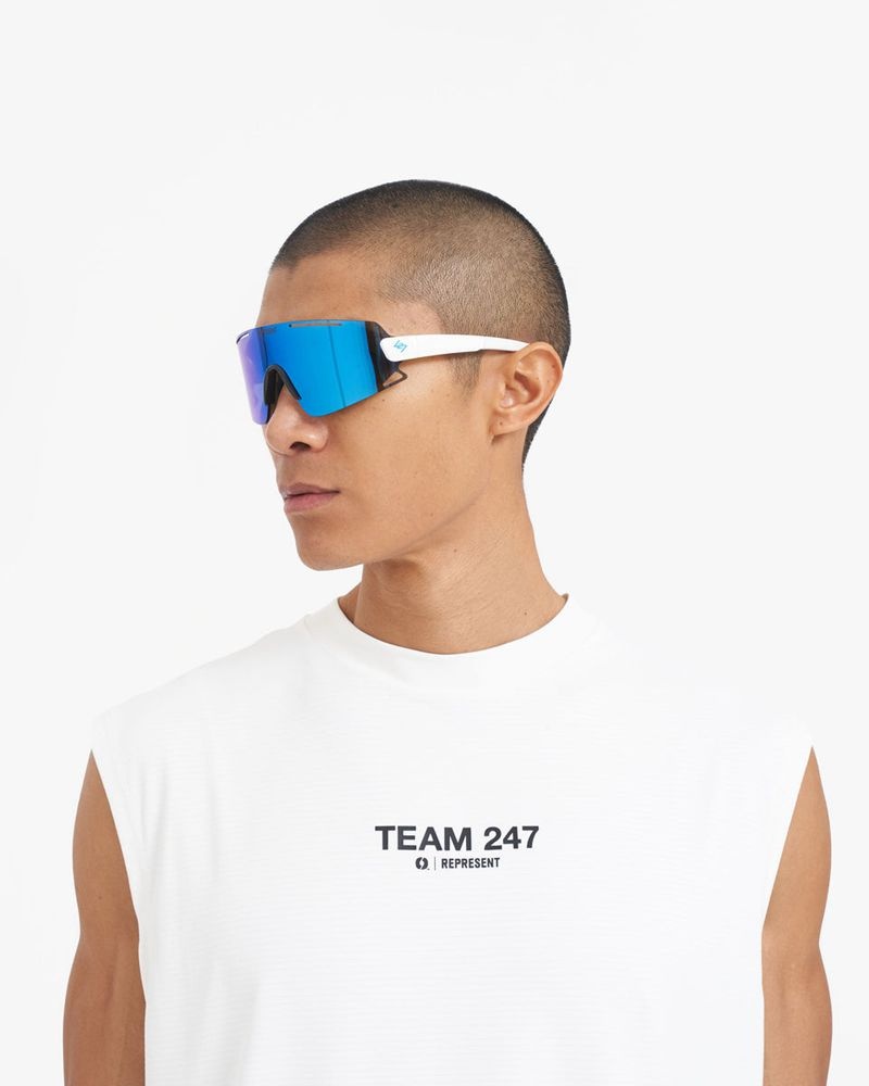 Pánské Tílko Represent White Oversized Bílé | CZ-OKEWR0713