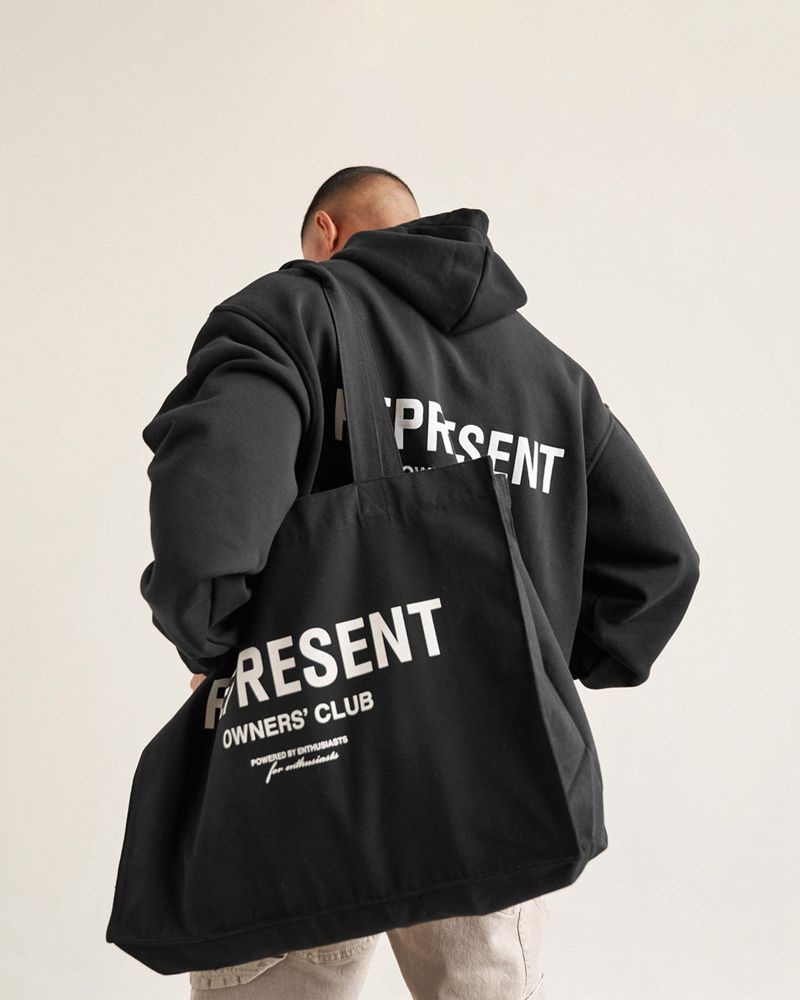 Pánské Tote Represent Owners Club Černé Bílé | CZ-MNQTG5849
