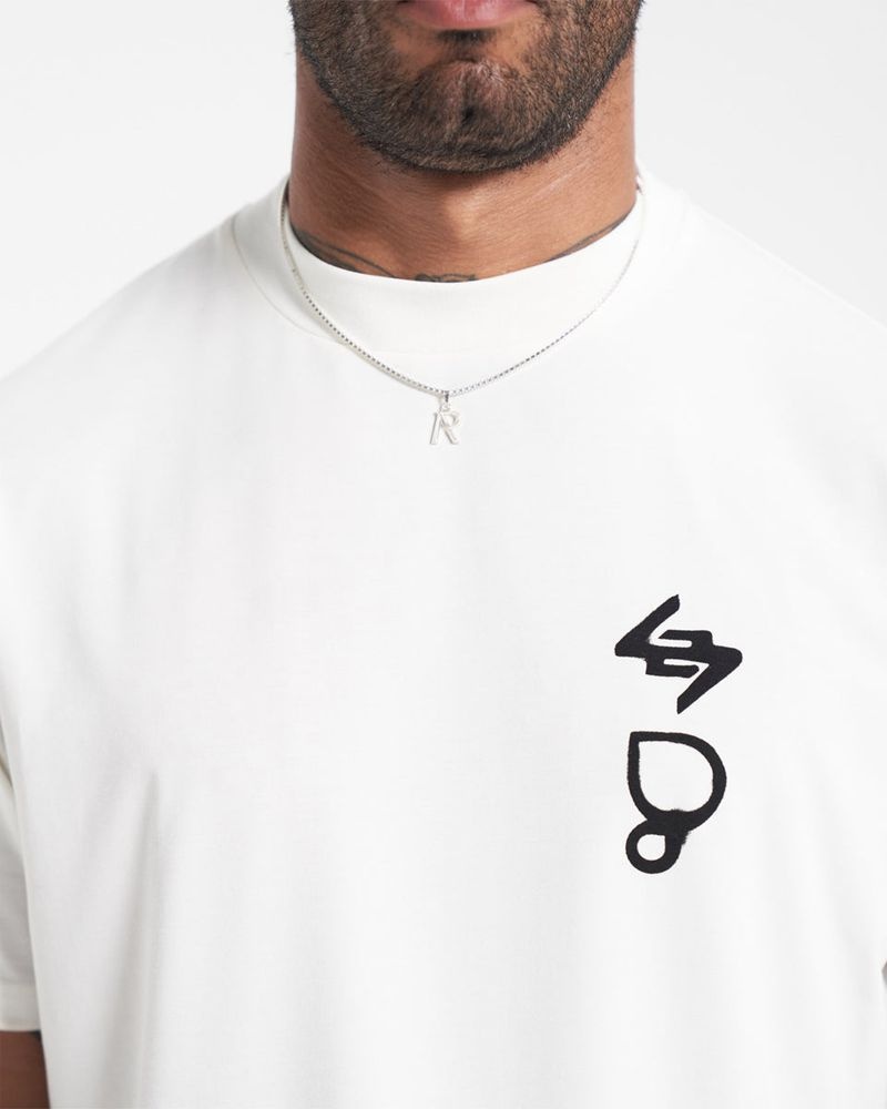 Pánské Tričko Represent 247 X Puresport Oversized Bílé | CZ-PNUDV5392