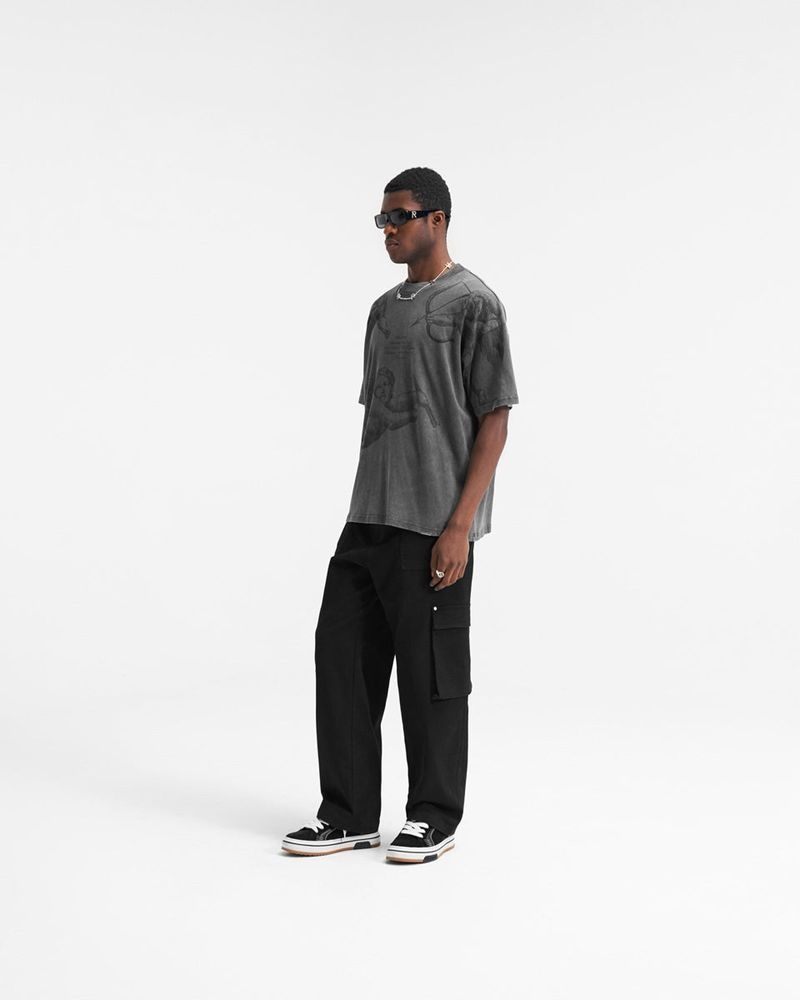 Pánské Tričko Represent Cherub All Over Šedé | CZ-VYSGA6874