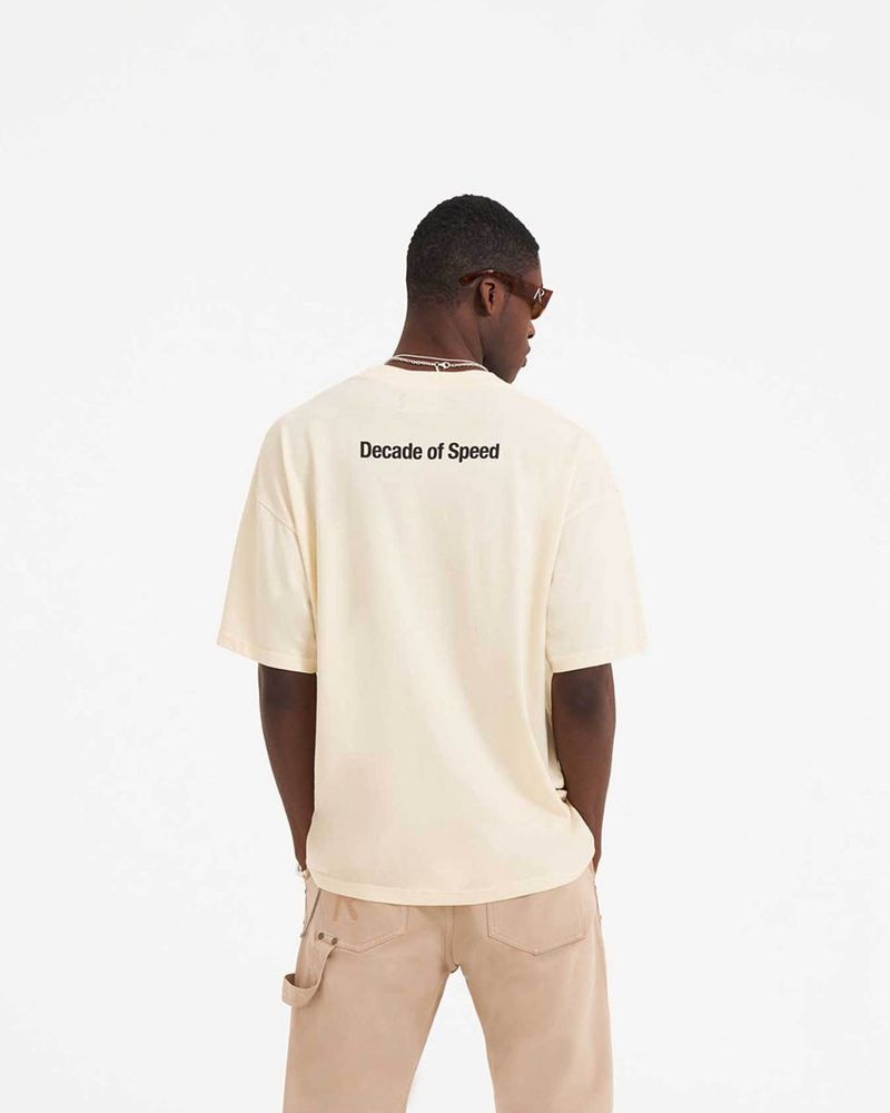 Pánské Tričko Represent Decade Of Speed Krém | CZ-VFICO6075