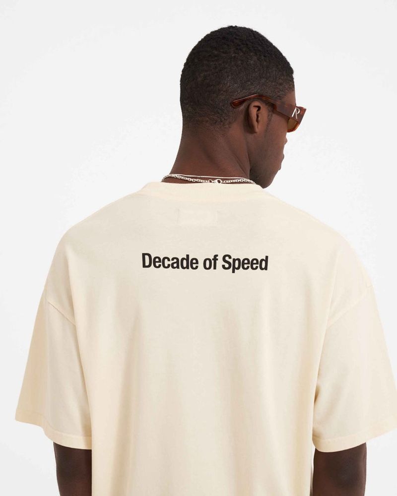 Pánské Tričko Represent Decade Of Speed Krém | CZ-VFICO6075
