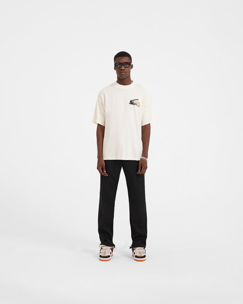 Pánské Tričko Represent Design & Construction Bílé | CZ-BHVOT7049