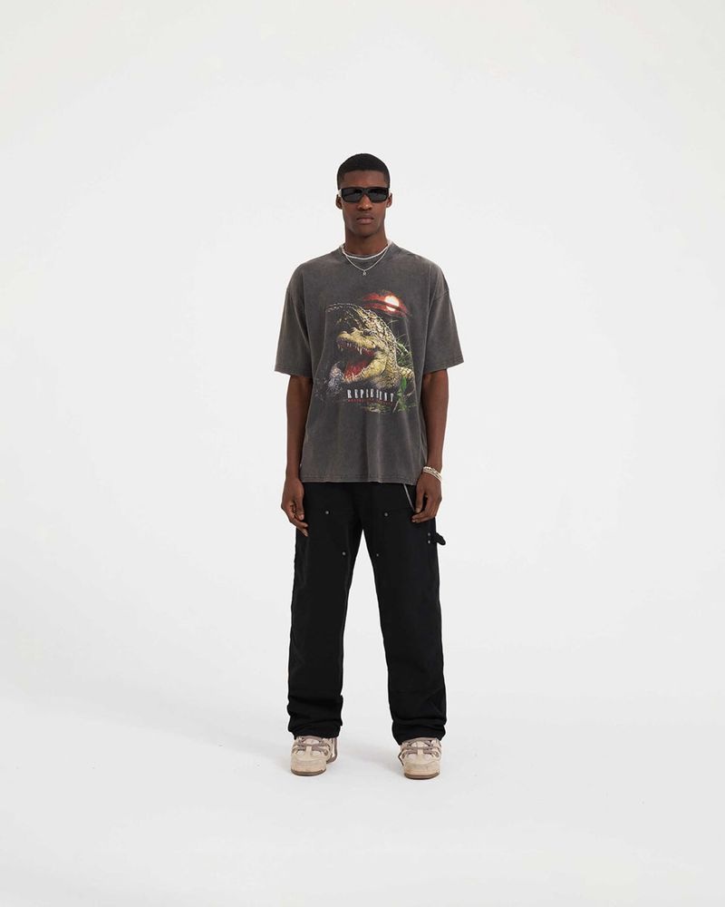 Pánské Tričko Represent Destructive Appetite Šedé | CZ-SLJHI9083