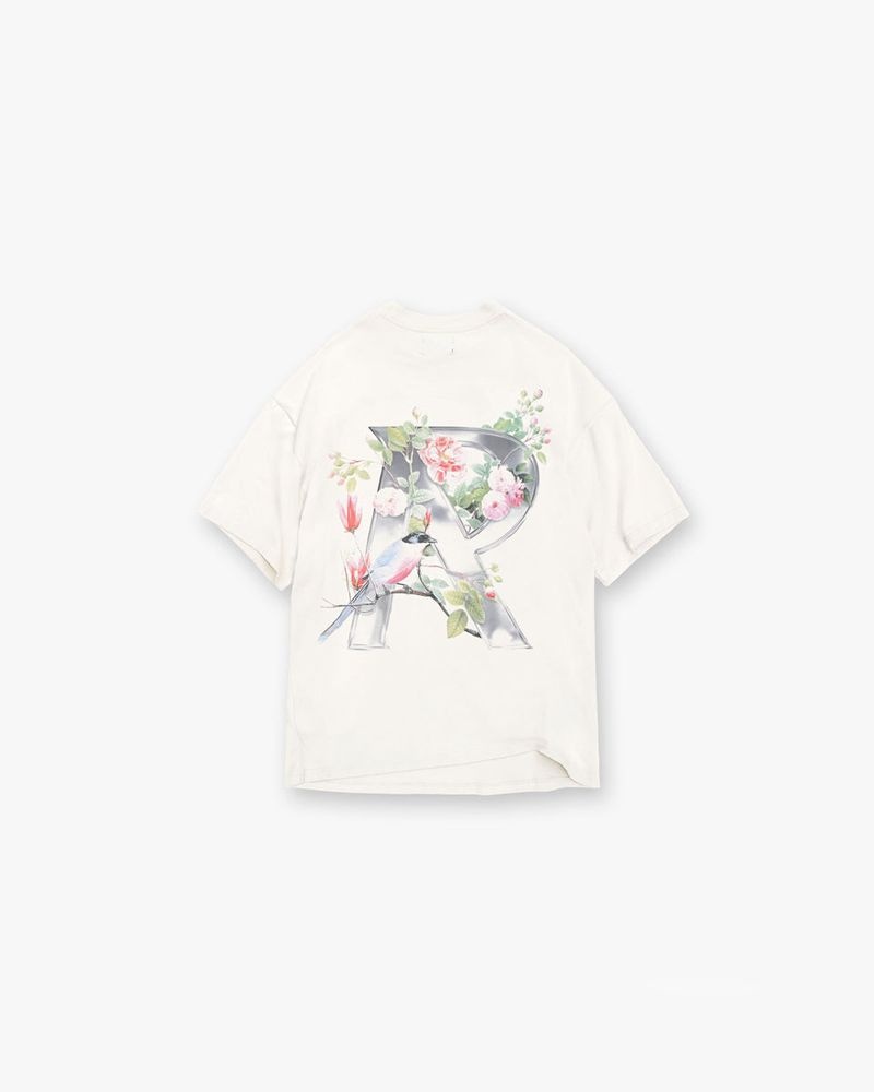 Pánské Tričko Represent Floral Initial Bílé | CZ-LRVQN2864