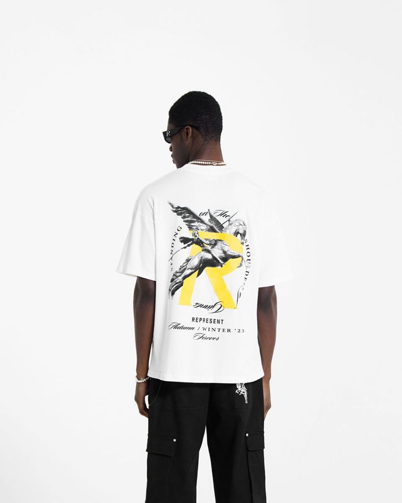 Pánské Tričko Represent Giants Bílé | CZ-USGRL5478