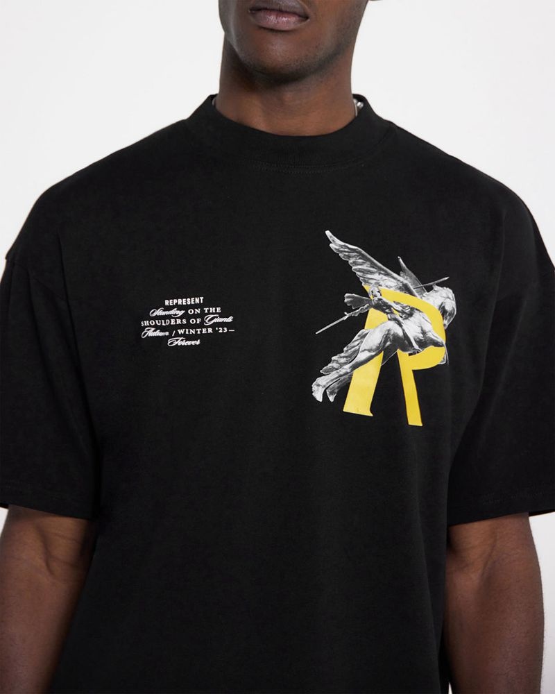 Pánské Tričko Represent Giants Černé | CZ-HPGWA0763