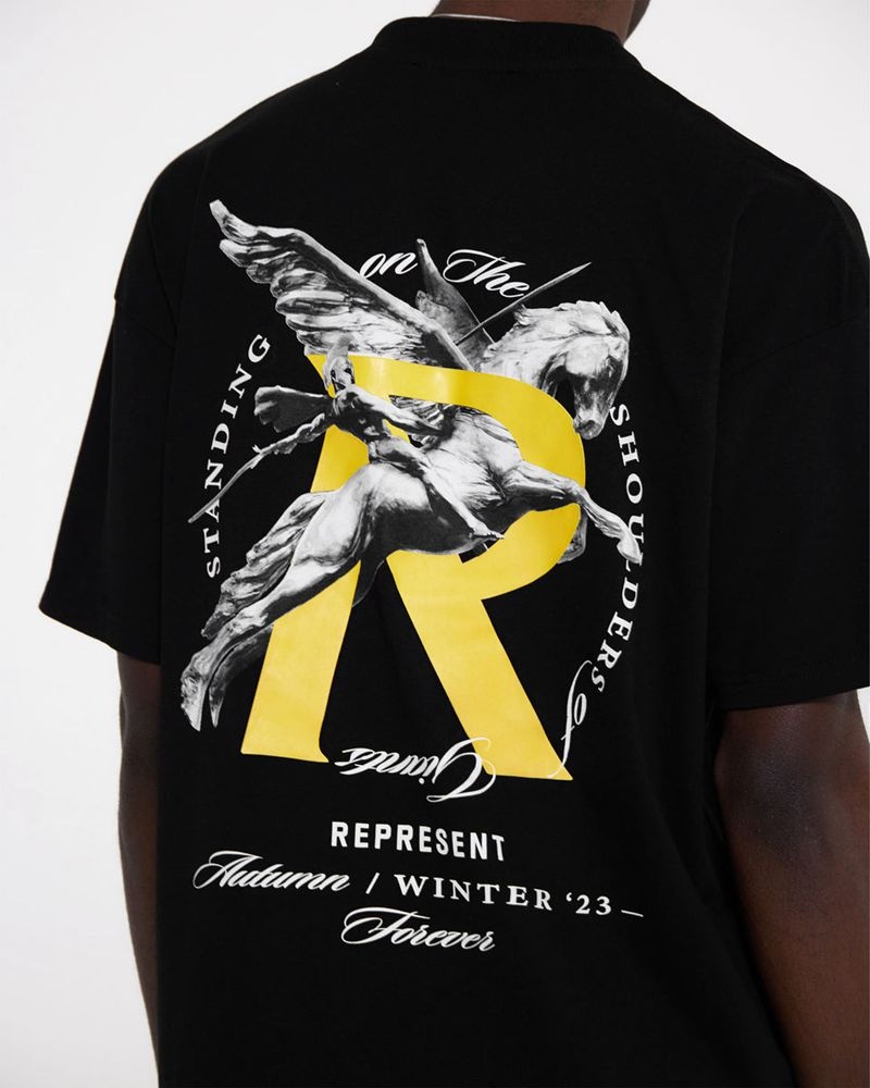 Pánské Tričko Represent Giants Černé | CZ-HPGWA0763