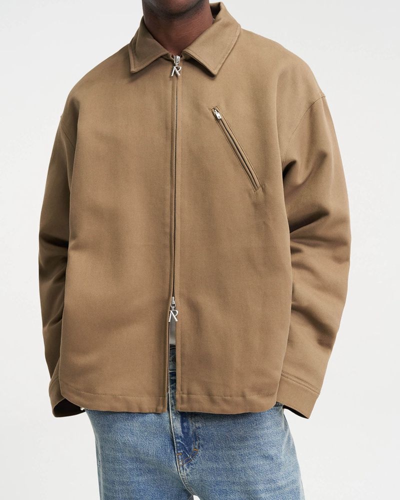 Pánské Tričko Represent Heavy Zip Hnědé | CZ-CDLBZ6514