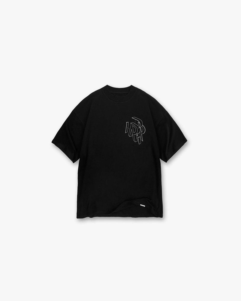 Pánské Tričko Represent Initial Assembly Outline Černé | CZ-VCAOT9387