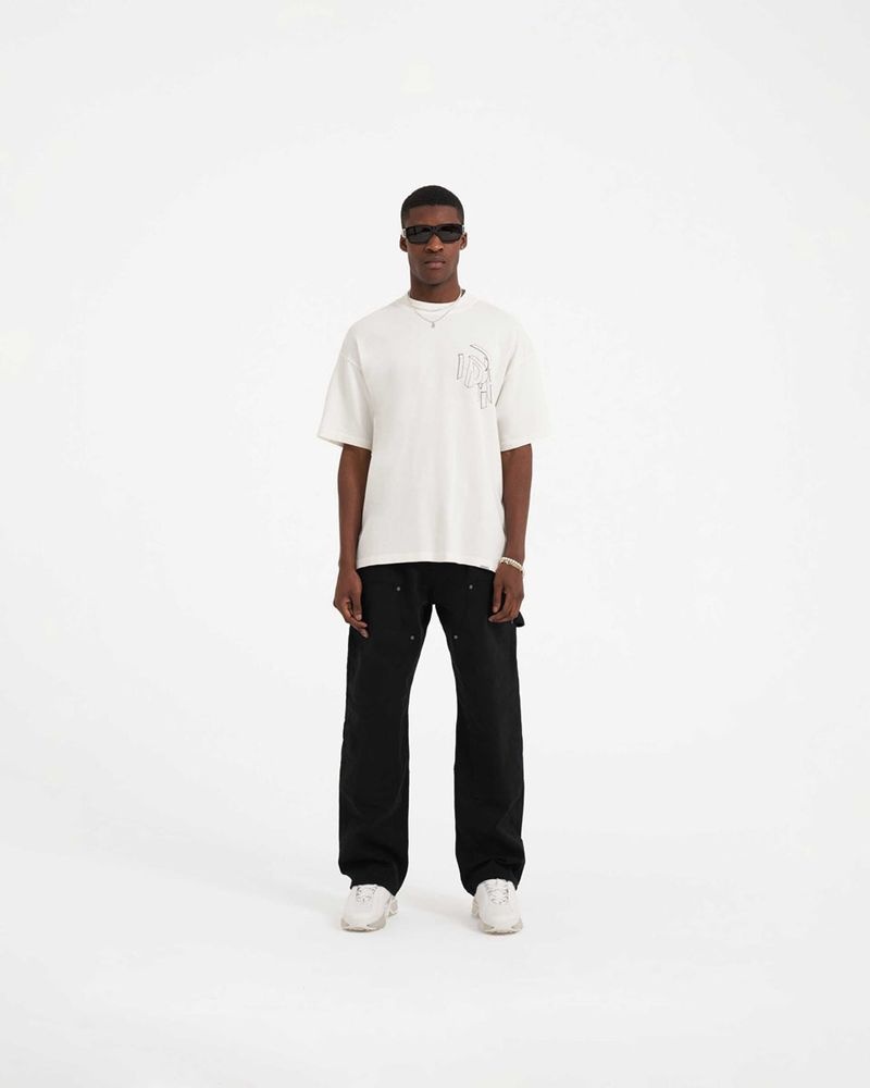 Pánské Tričko Represent Initial Assembly Outline Bílé | CZ-NUWLM4762