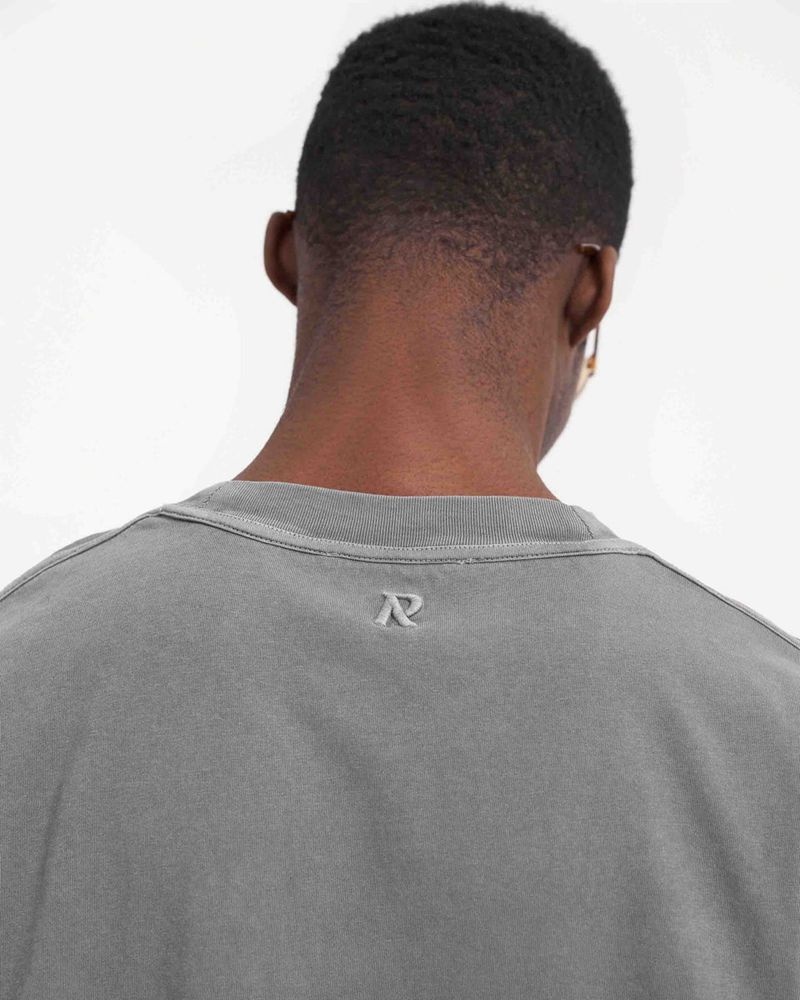 Pánské Tričko Represent Initial Long Sleeve Šedé | CZ-GCXOF8736