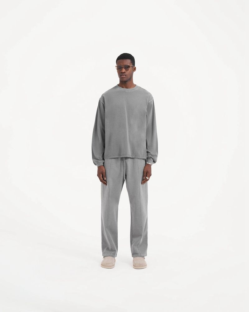 Pánské Tričko Represent Initial Long Sleeve Šedé | CZ-GCXOF8736