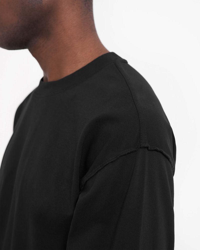 Pánské Tričko Represent Initial Long Sleeve Černé | CZ-CWJVK5134