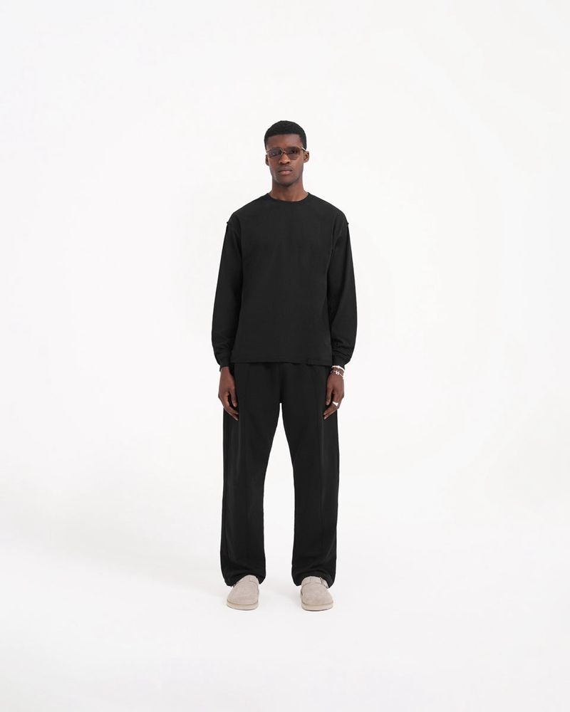 Pánské Tričko Represent Initial Long Sleeve Černé | CZ-CWJVK5134