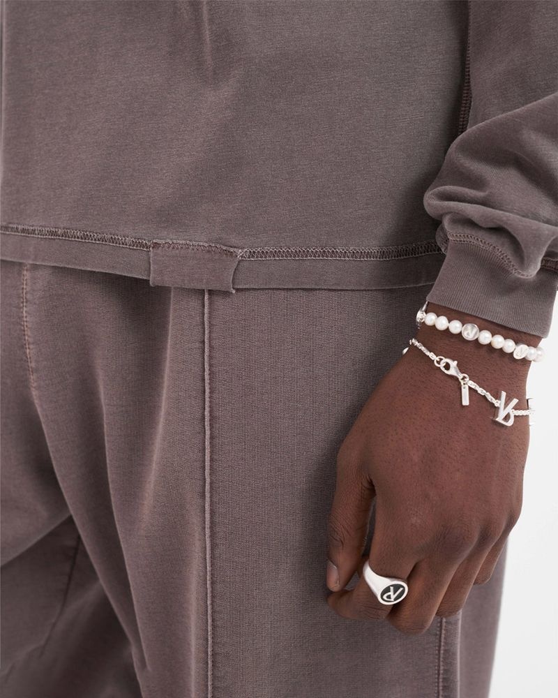 Pánské Tričko Represent Initial Long Sleeve Taupe | CZ-ZPURE5746