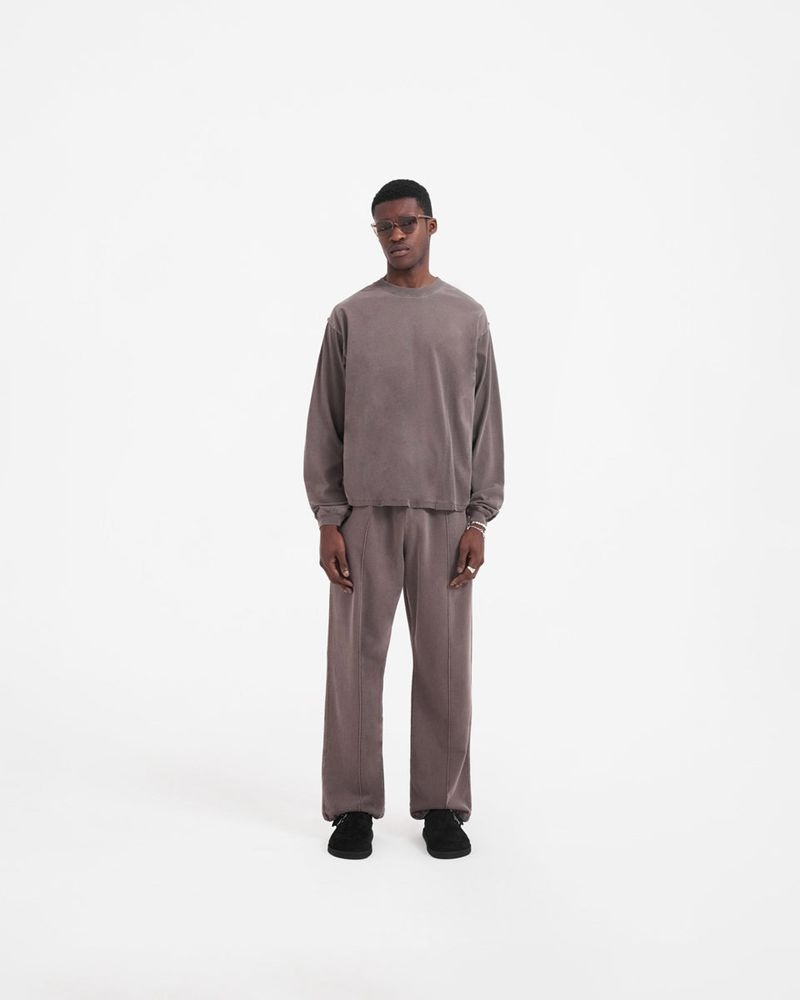 Pánské Tričko Represent Initial Long Sleeve Taupe | CZ-ZPURE5746