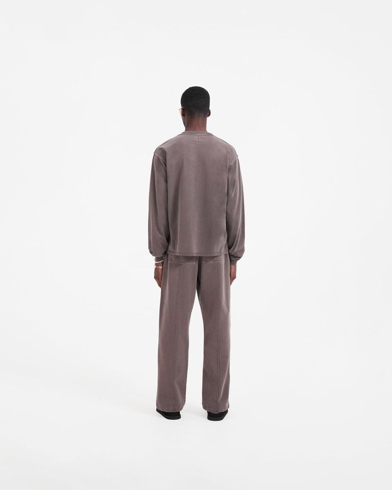 Pánské Tričko Represent Initial Long Sleeve Taupe | CZ-ZPURE5746