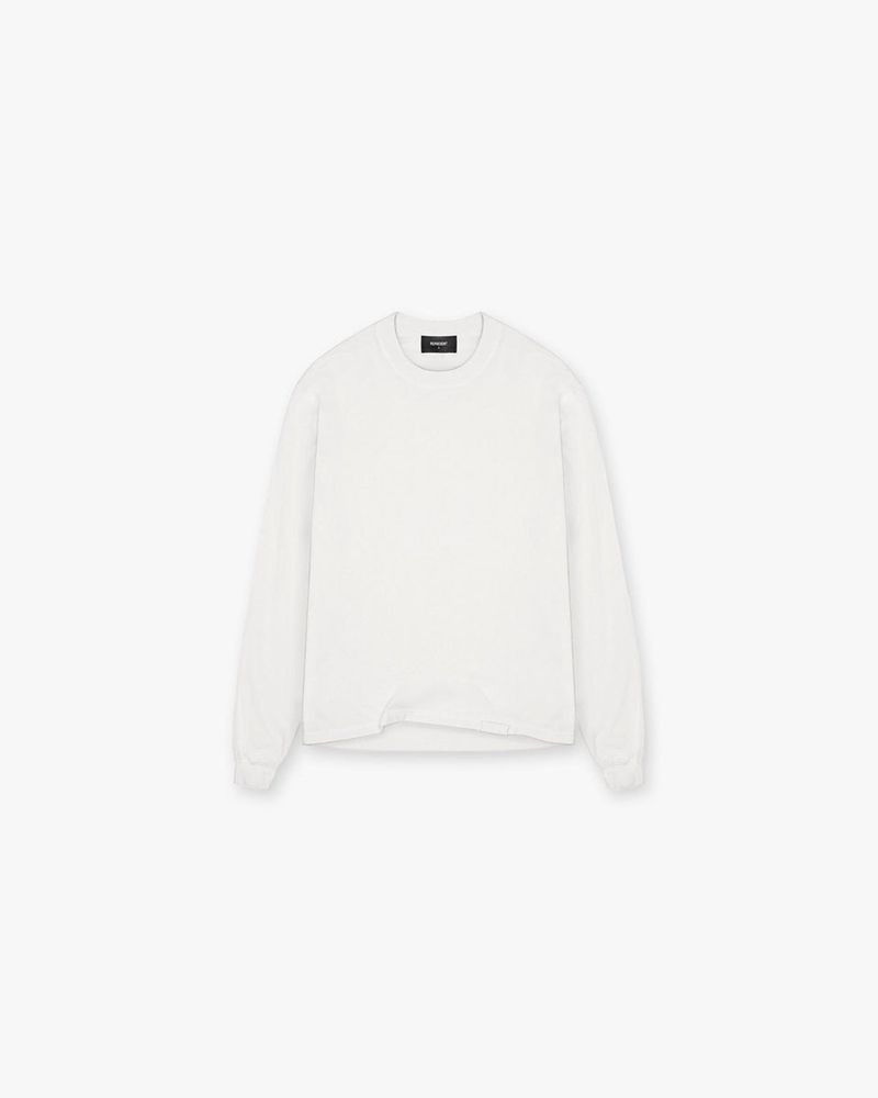 Pánské Tričko Represent Initial Long Sleeve Bílé | CZ-APDTC6234