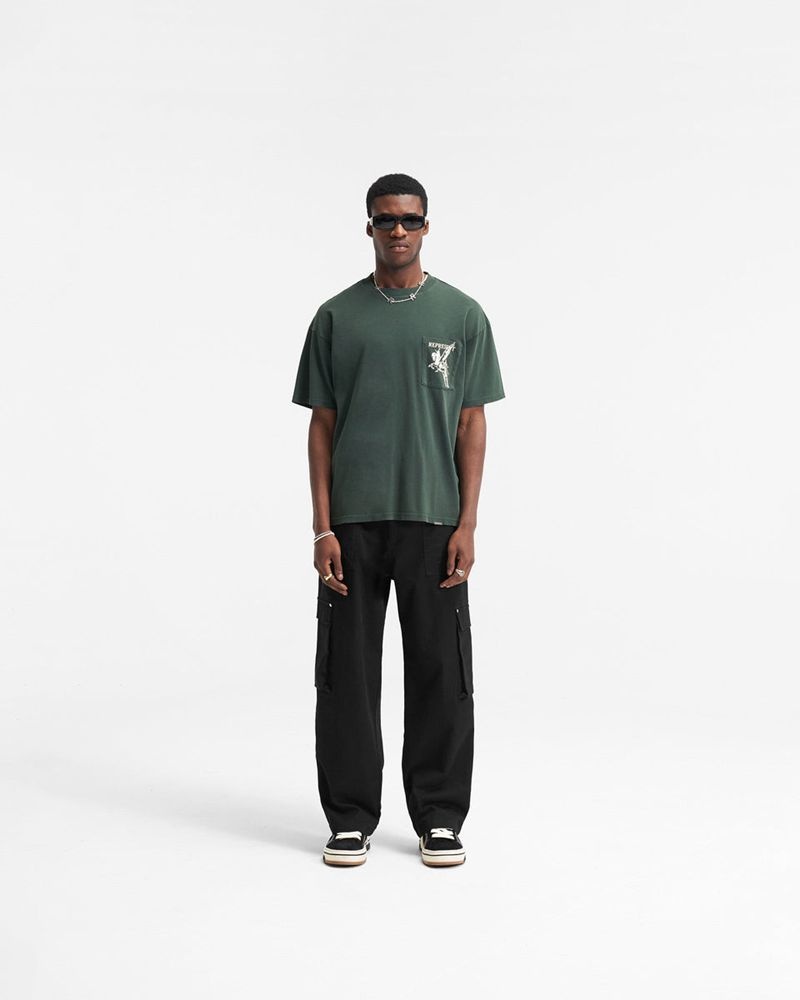 Pánské Tričko Represent Mascot Zelene | CZ-GJNBQ6712