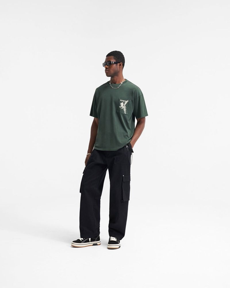 Pánské Tričko Represent Mascot Zelene | CZ-GJNBQ6712