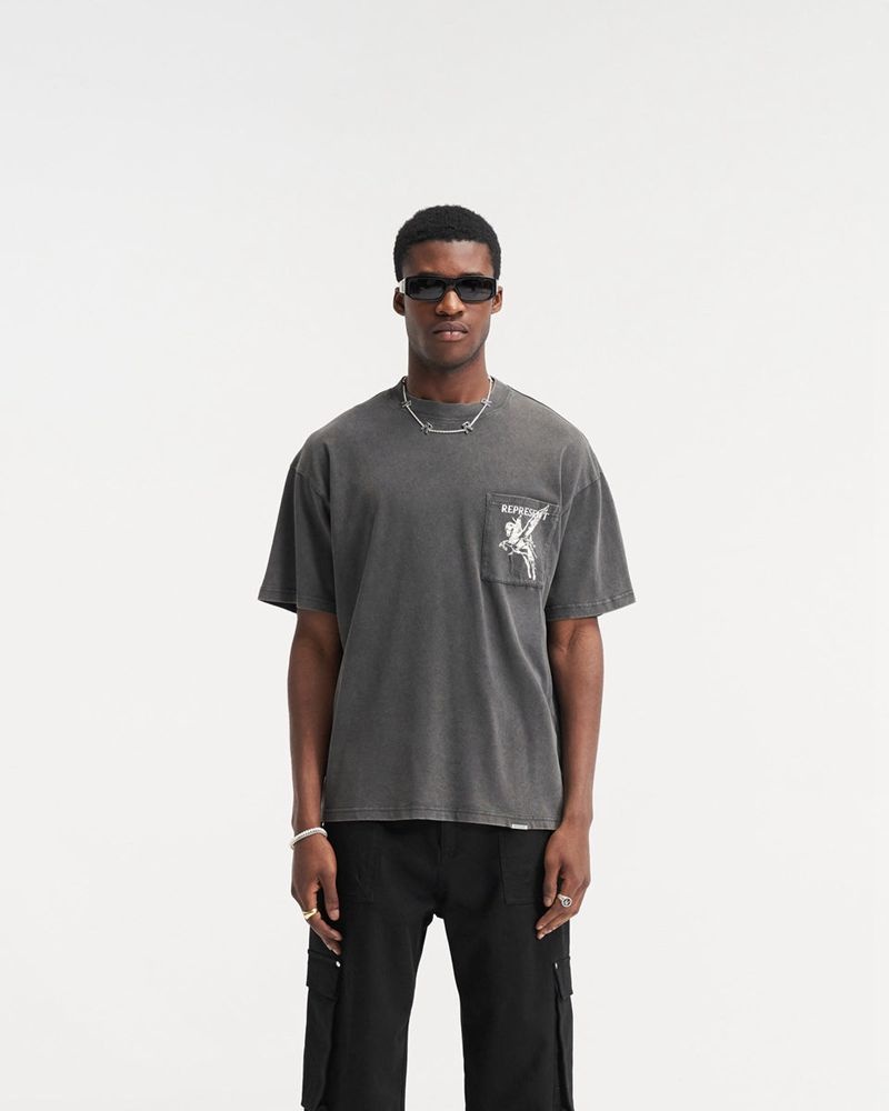 Pánské Tričko Represent Mascot Šedé | CZ-RBYHW4827