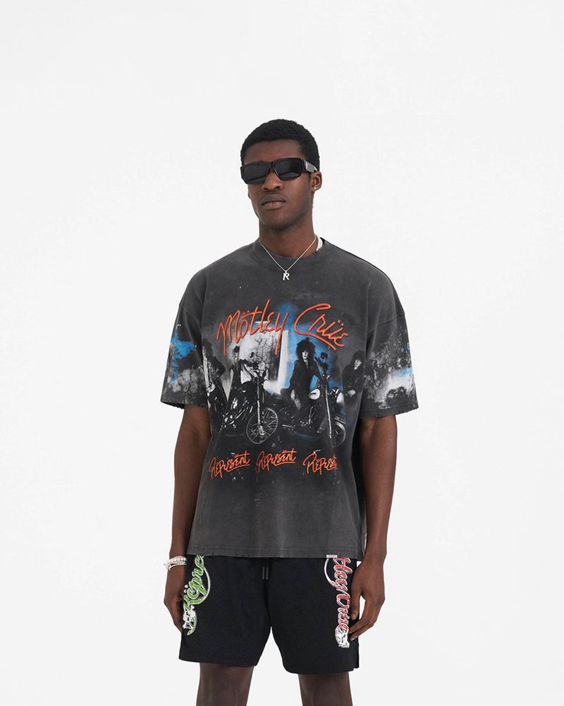 Pánské Tričko Represent Motley Crue Bad Boys Šedé Viacfarebný | CZ-EWRIX4215