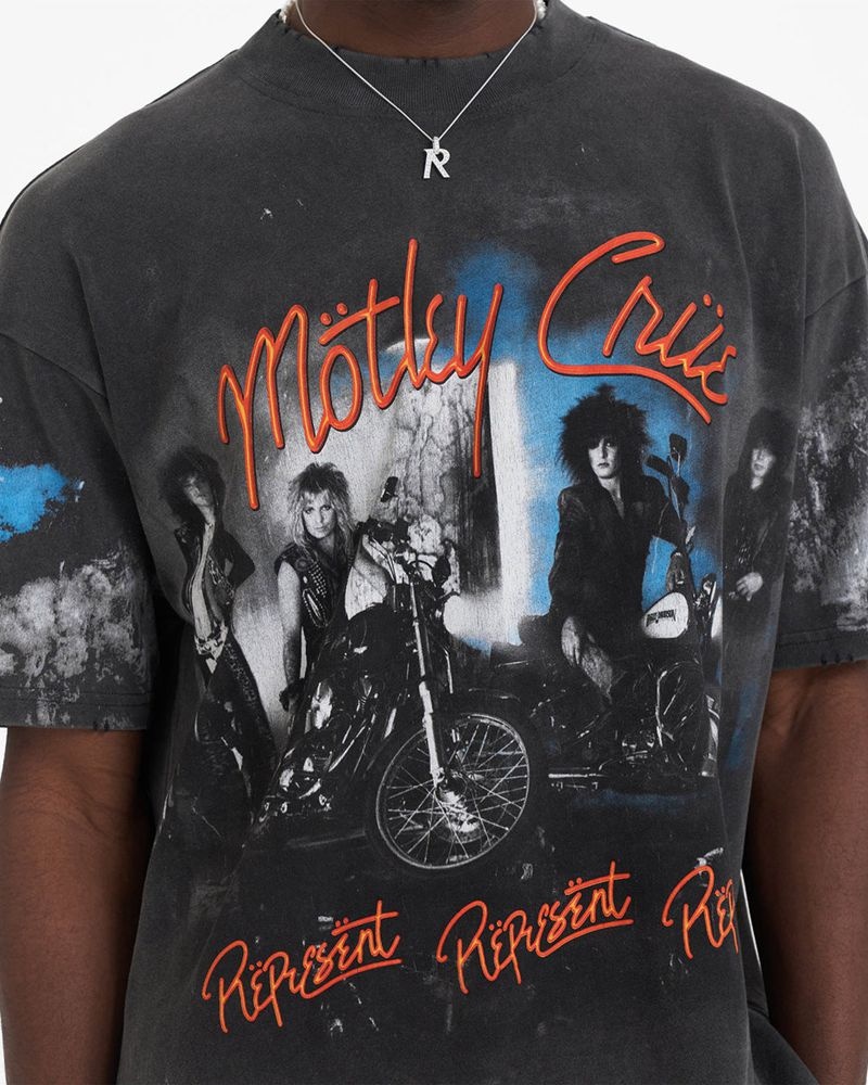 Pánské Tričko Represent Motley Crue Bad Boys Šedé Viacfarebný | CZ-EWRIX4215