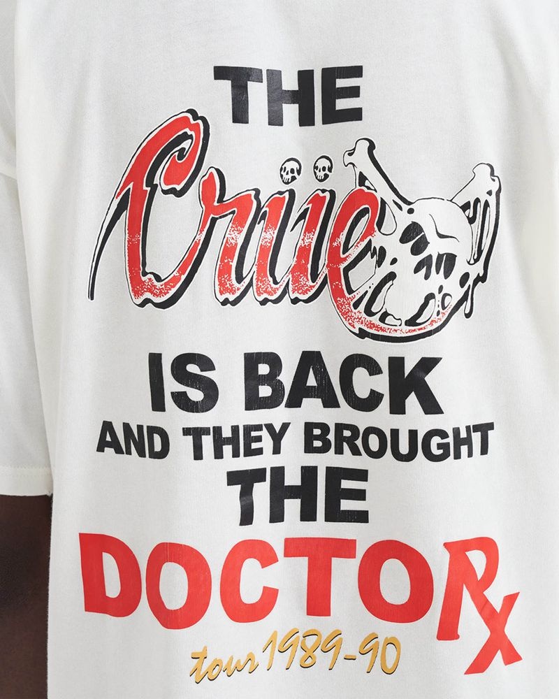 Pánské Tričko Represent Motley Crue Dr Feelgood Bílé | CZ-LHYAS7162