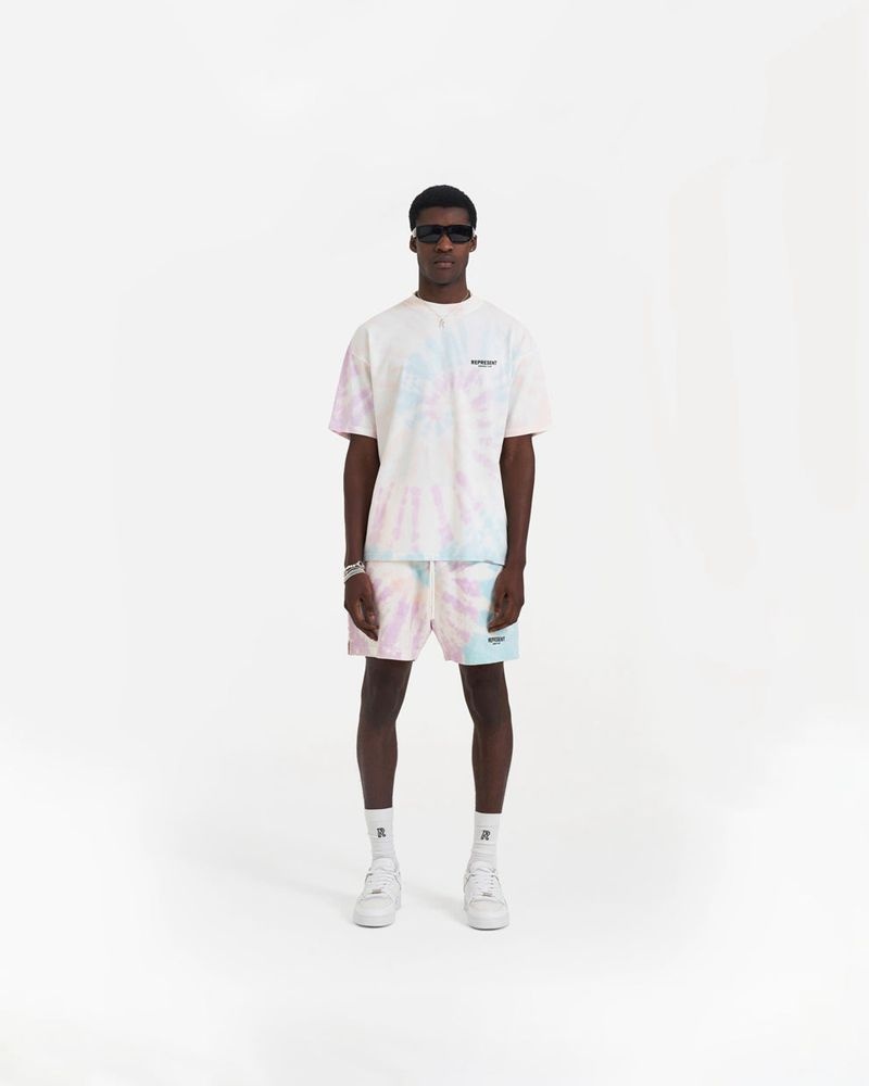 Pánské Tričko Represent Owners Club Bílé Světle Blankyt Světle Růžové | CZ-SWNDC1965