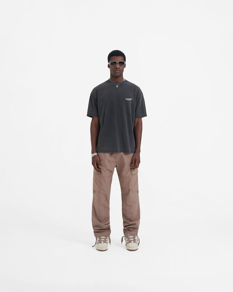 Pánské Tričko Represent Owners Club Tmavě Šedé Bílé | CZ-TWHOX7190