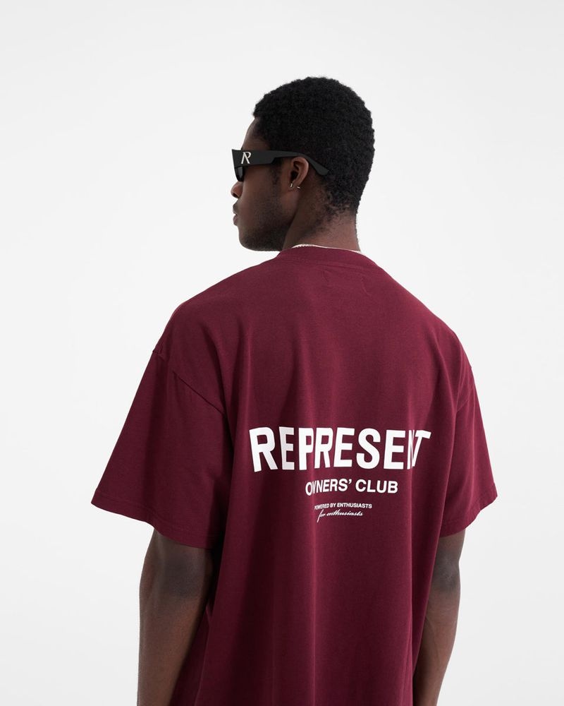 Pánské Tričko Represent Owners Club Vínové | CZ-YSFQN6208