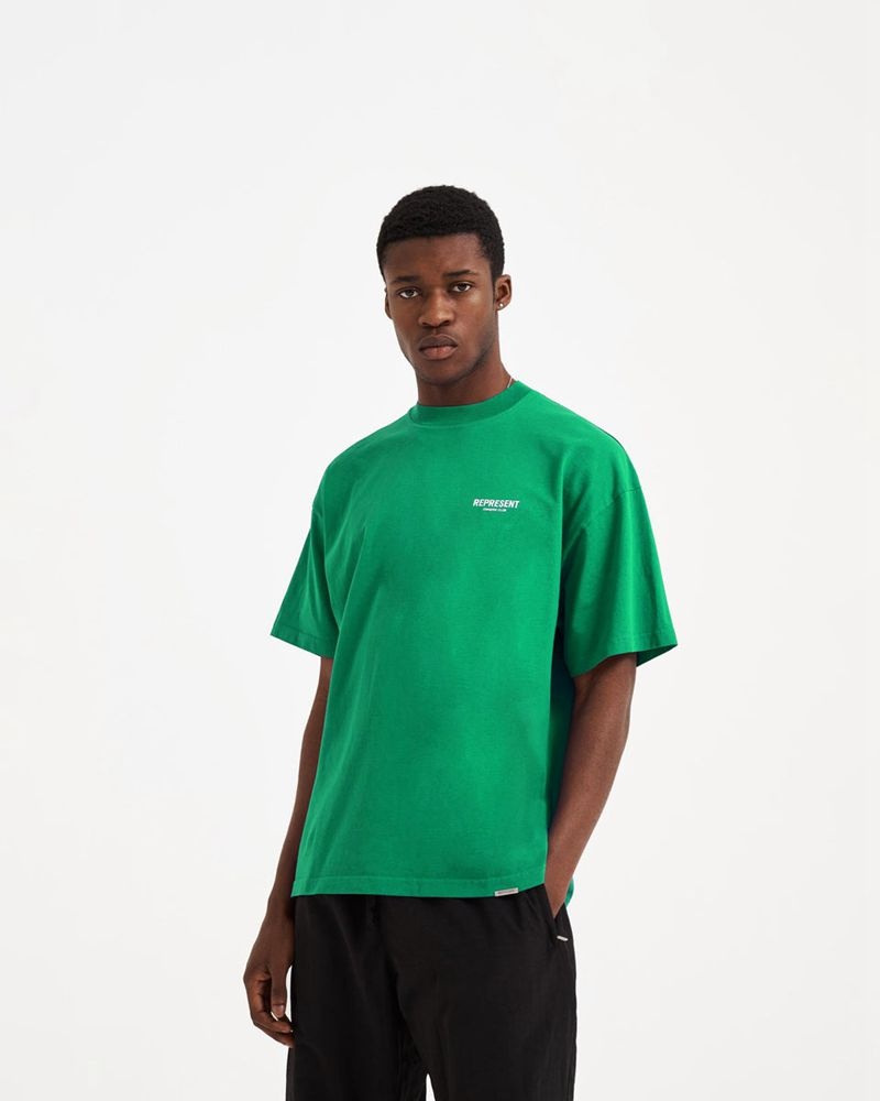 Pánské Tričko Represent Owners Club Zelene | CZ-OTSLY7354