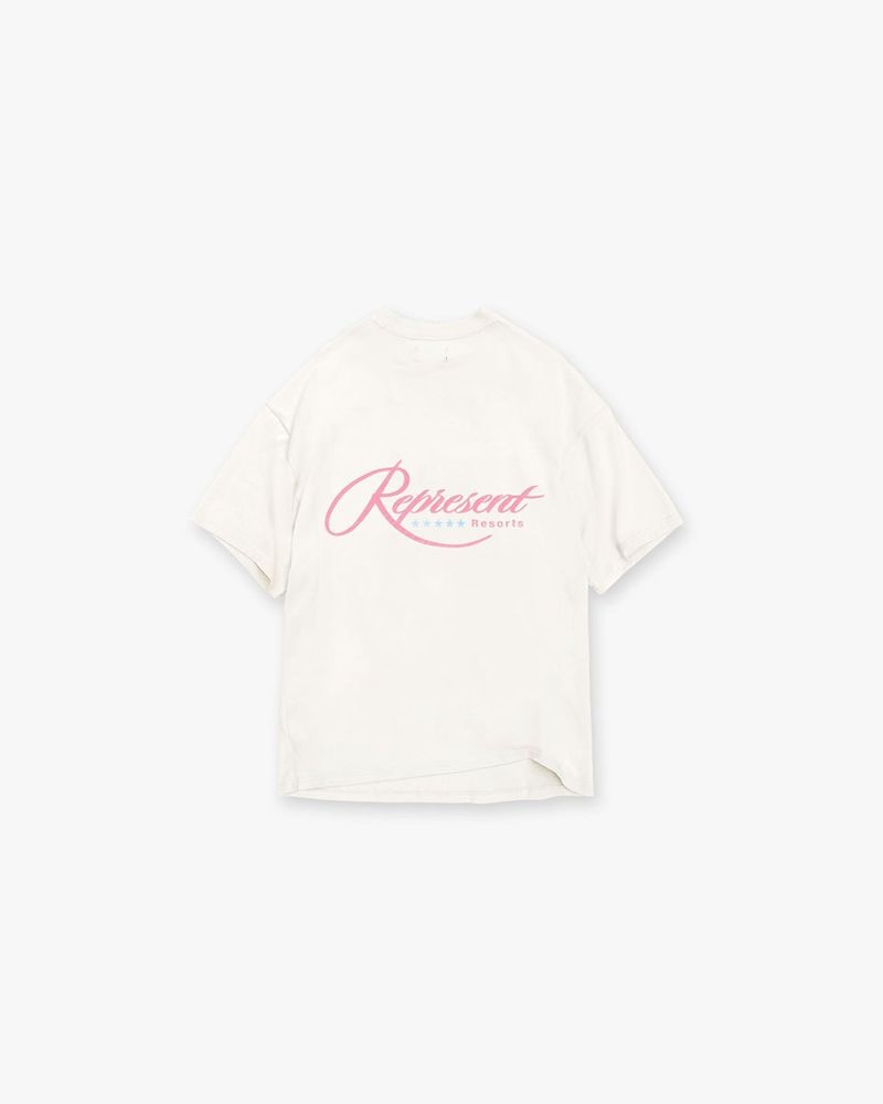 Pánské Tričko Represent Resort Bílé | CZ-FZTLD8073