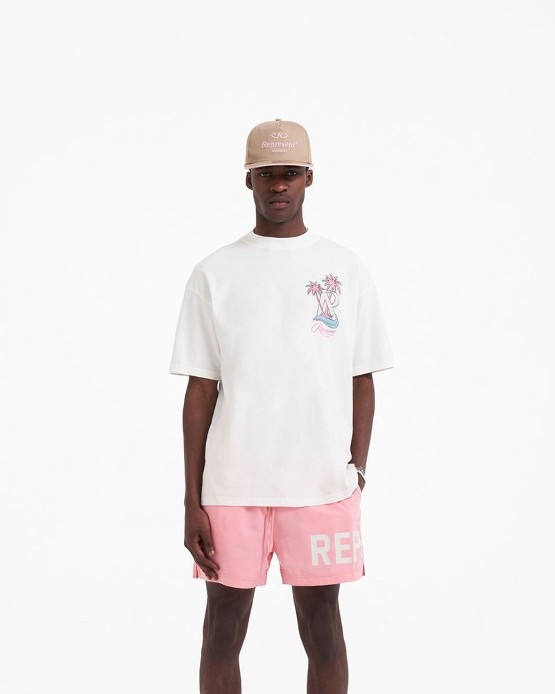 Pánské Tričko Represent Resort Bílé | CZ-FZTLD8073