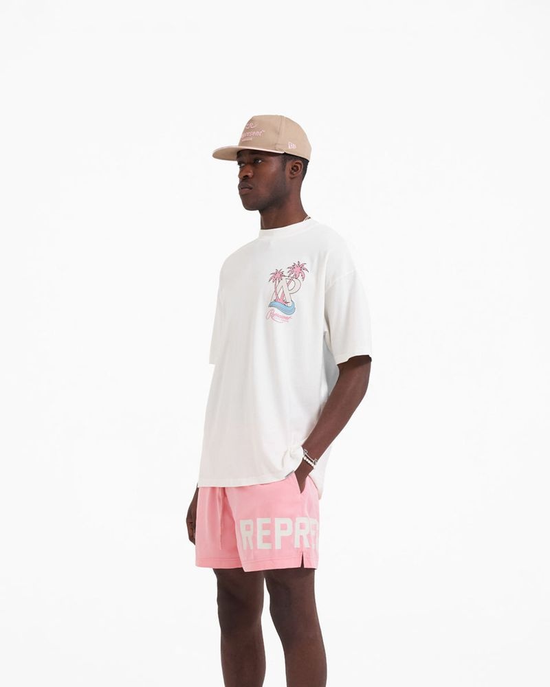 Pánské Tričko Represent Resort Bílé | CZ-FZTLD8073