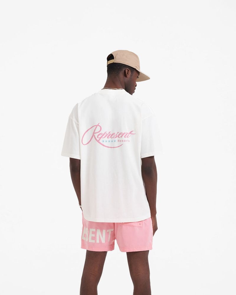 Pánské Tričko Represent Resort Bílé | CZ-FZTLD8073