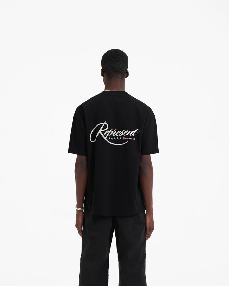 Pánské Tričko Represent Resort Černé | CZ-GUNEB1650