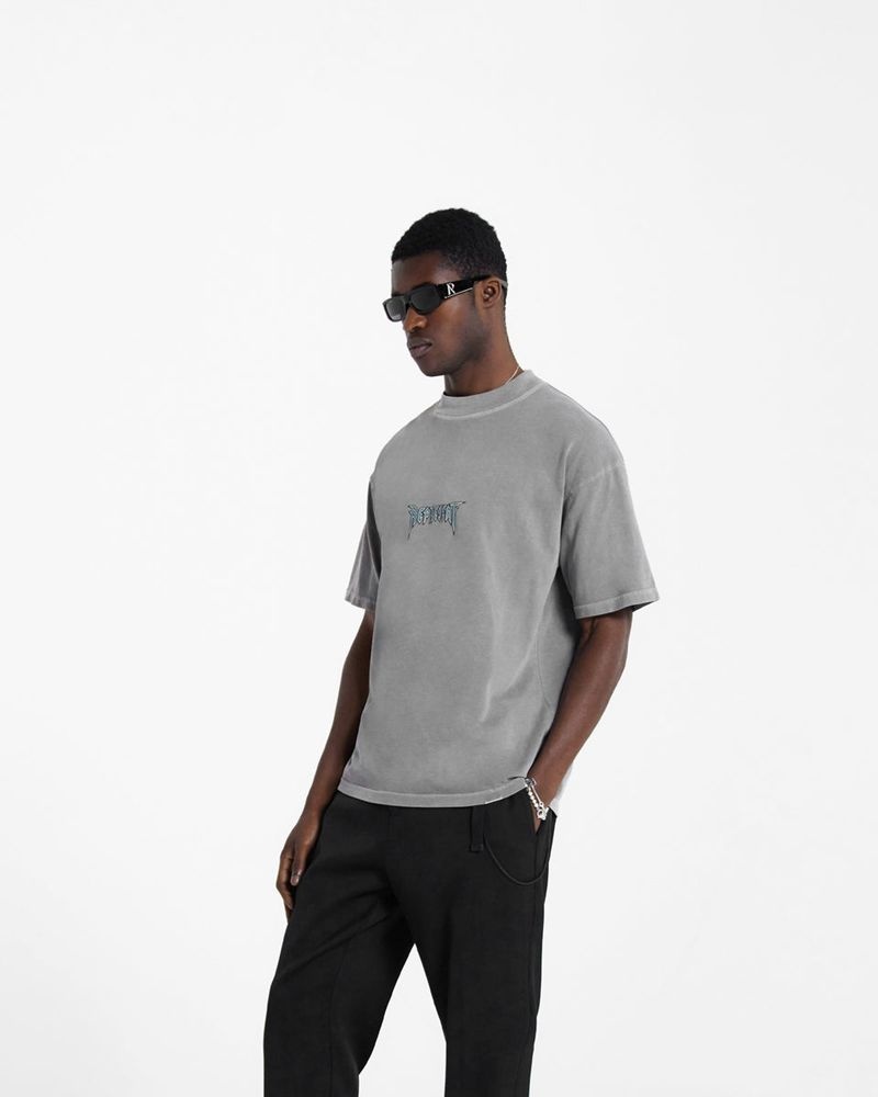 Pánské Tričko Represent Rock Logo Šedé | CZ-CEBHL0461