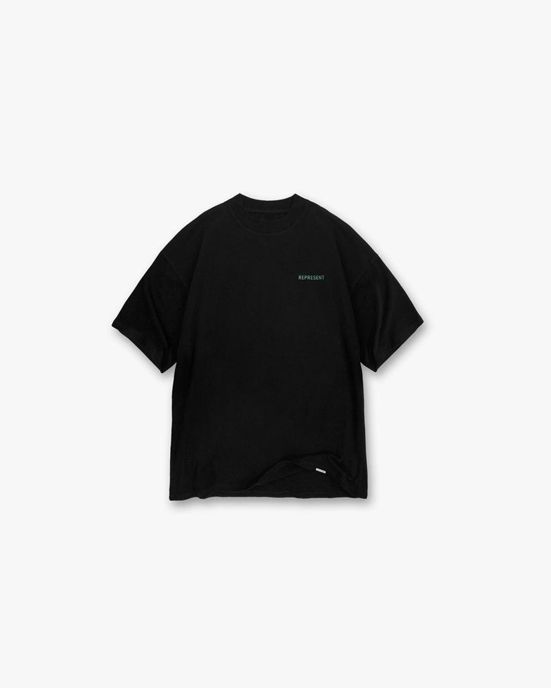 Pánské Tričko Represent StockX Černé | CZ-FSXGK0562