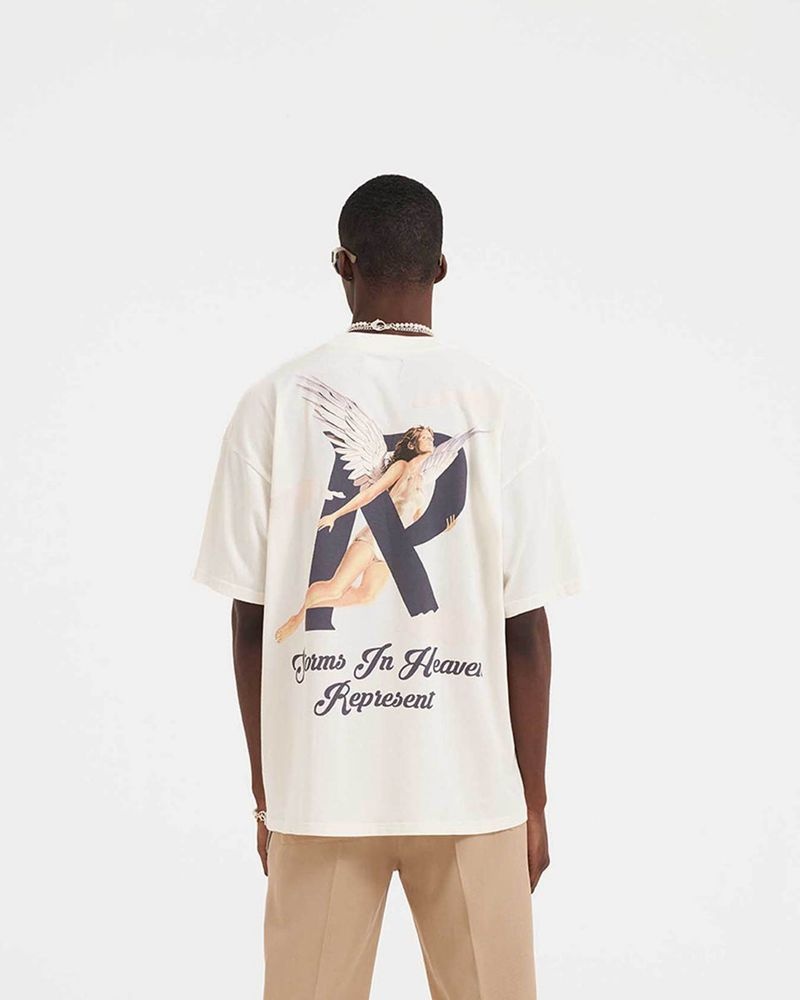 Pánské Tričko Represent Storms In Heaven Bílé | CZ-PAQLJ7289