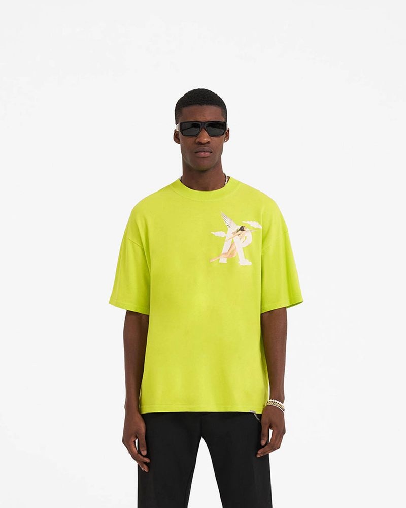 Pánské Tričko Represent Storms In Heaven Světle Zelene | CZ-RXZFP7025