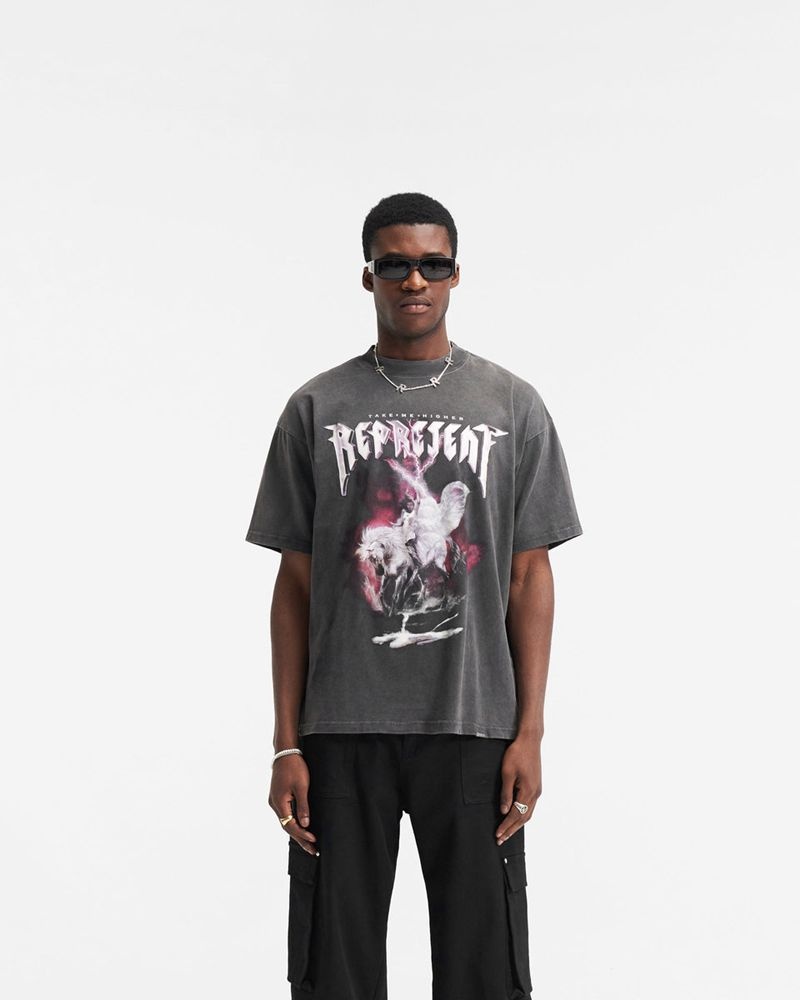 Pánské Tričko Represent Take Me Higher Šedé | CZ-ONMQP0189