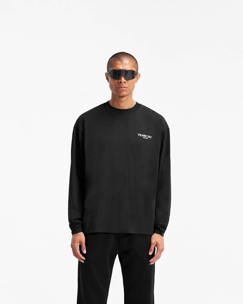 Pánské Tričko Represent Team 247 Long Sleeve Černé | CZ-ZBQML3652
