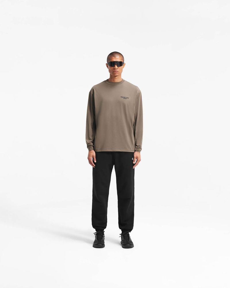Pánské Tričko Represent Team 247 Long Sleeve Taupe | CZ-OIHFB4798
