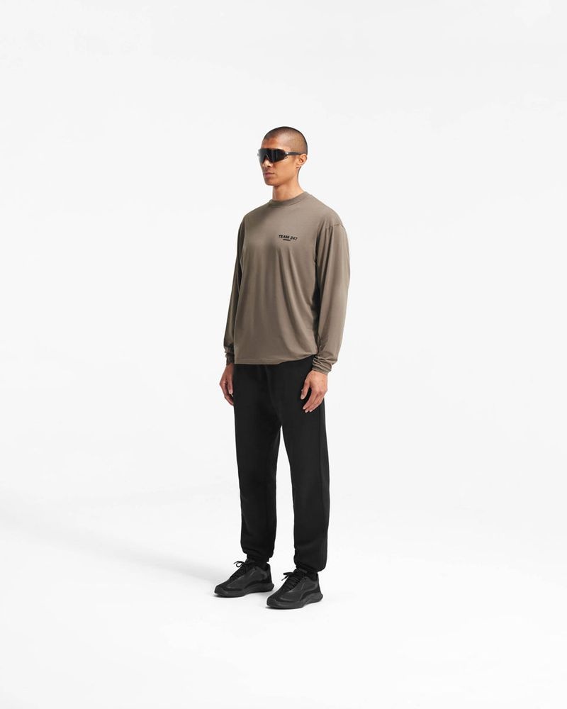 Pánské Tričko Represent Team 247 Long Sleeve Taupe | CZ-OIHFB4798
