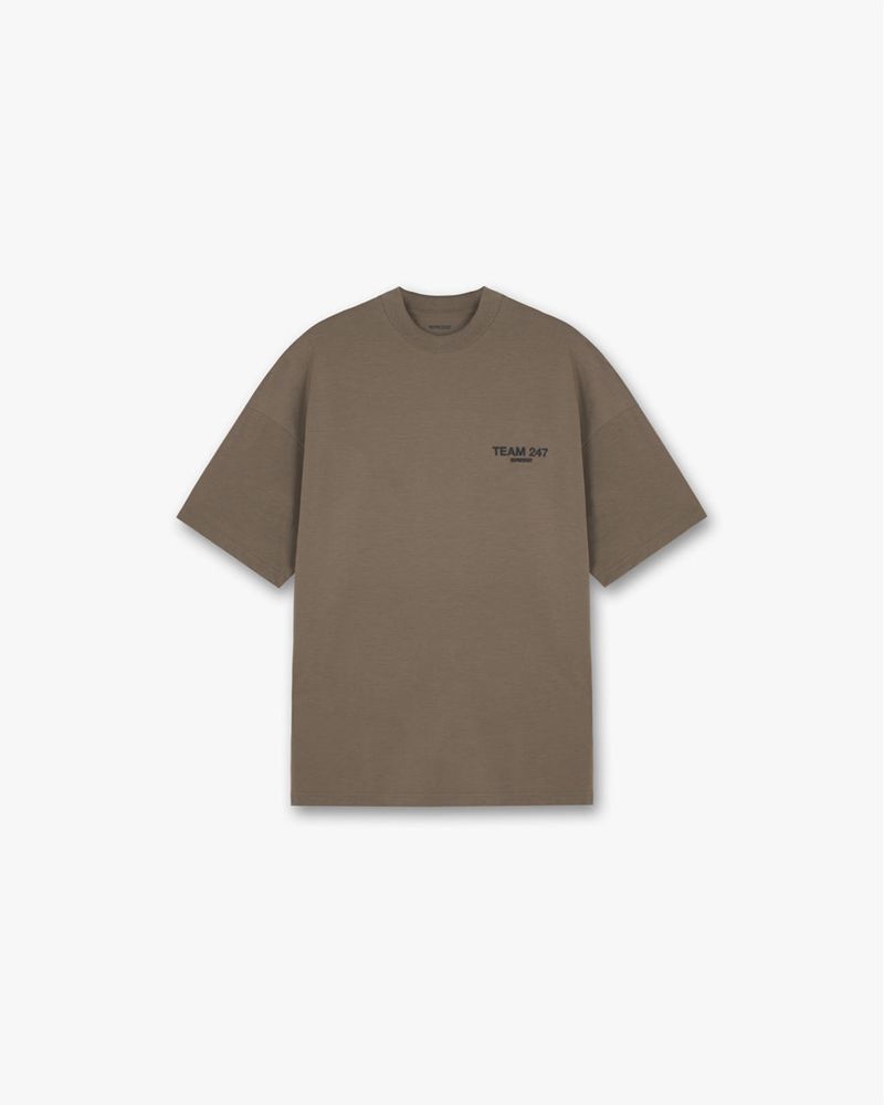 Pánské Tričko Represent Team 247 Oversized Taupe | CZ-ELNOI3910
