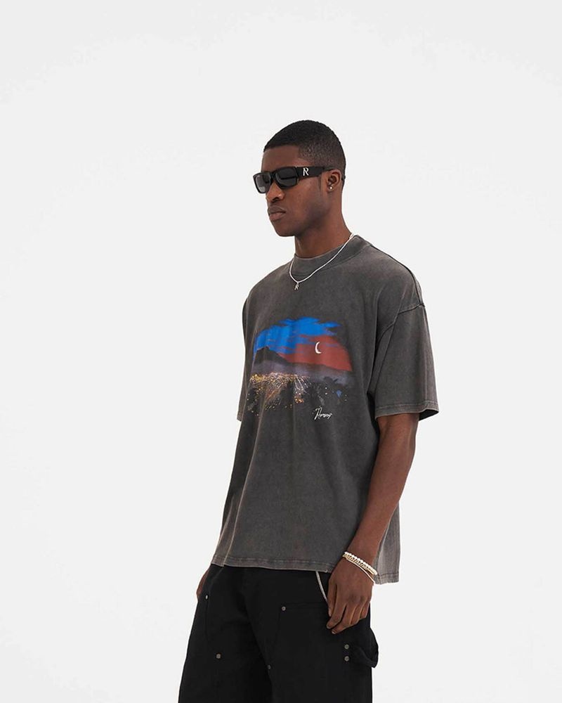 Pánské Tričko Represent The Hills Tmavě Šedé | CZ-LKNRW9123